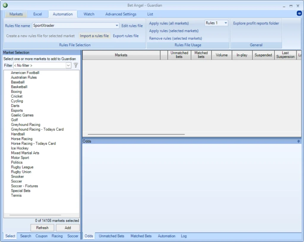Bet Angel Guardian Automation