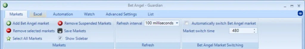 Bet Angel Guadian Refresh Interval
